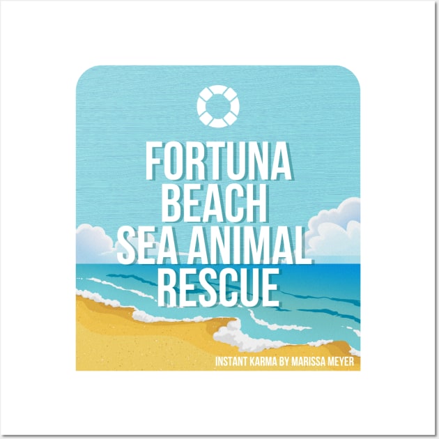 Fortuna Beach Sea Animal Rescue Wall Art by The Happy Writer